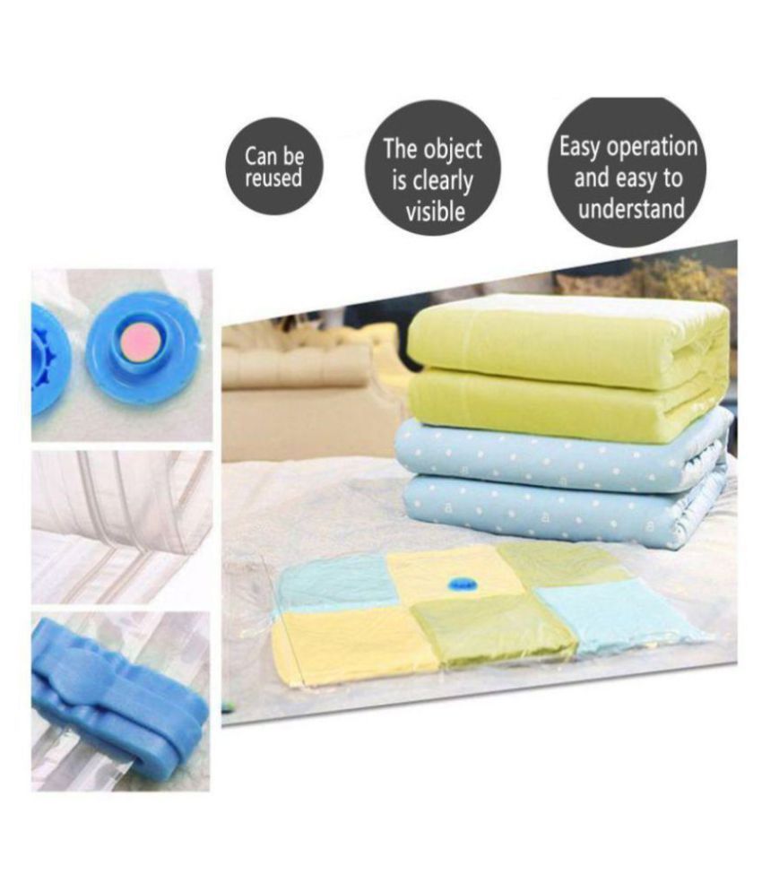 House of Quirk Vacuum Storage Bags for Clothes, Bedding & Travel Works