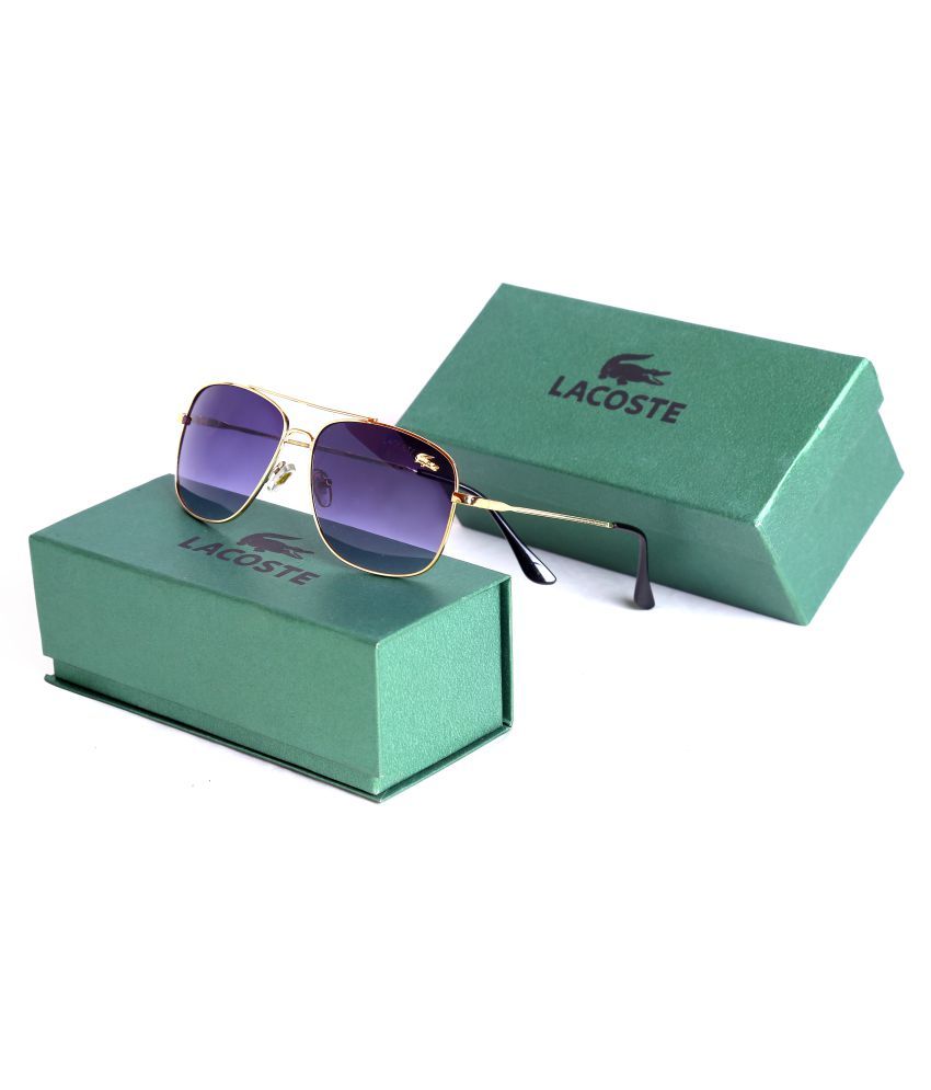 lacoste sunglasses black and gold