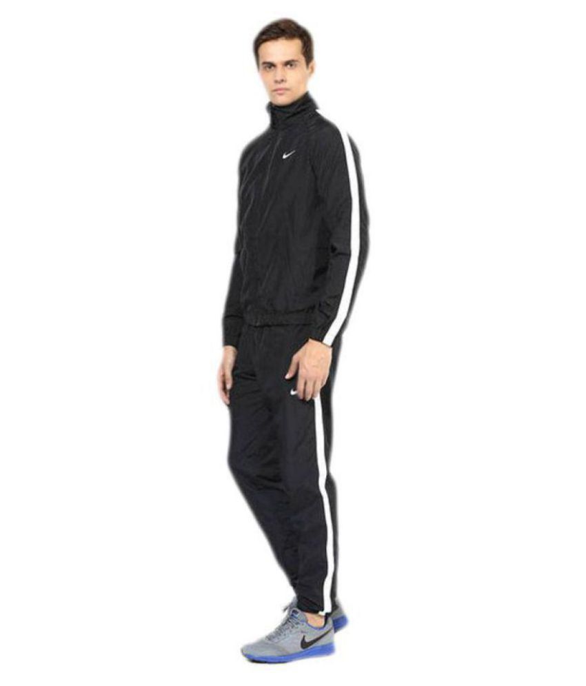 Nike Black Polyester Lycra Tracksuit 