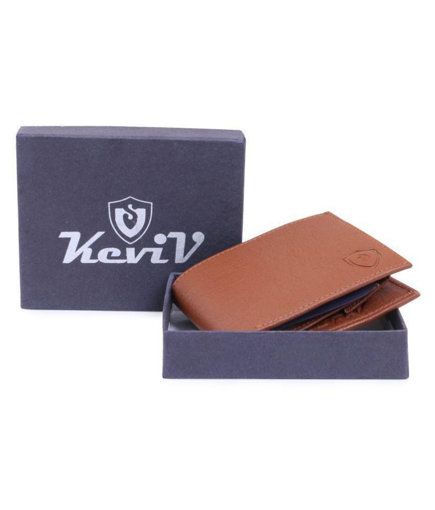     			Keviv - Tan Leather Men's Regular Wallet ( Pack of 1 )