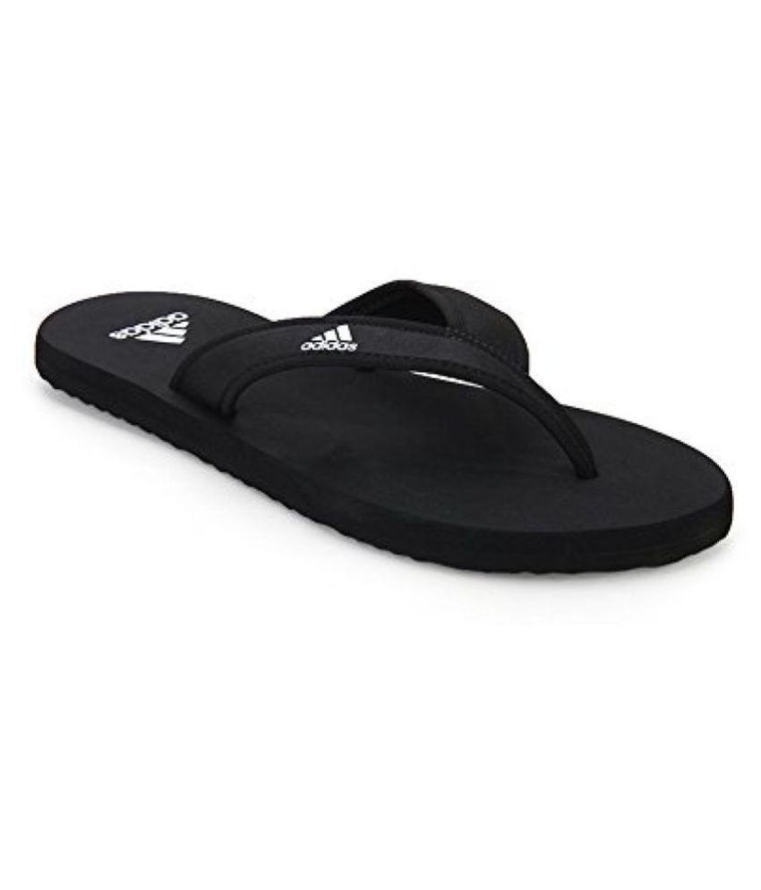 adidas black thong flip flop