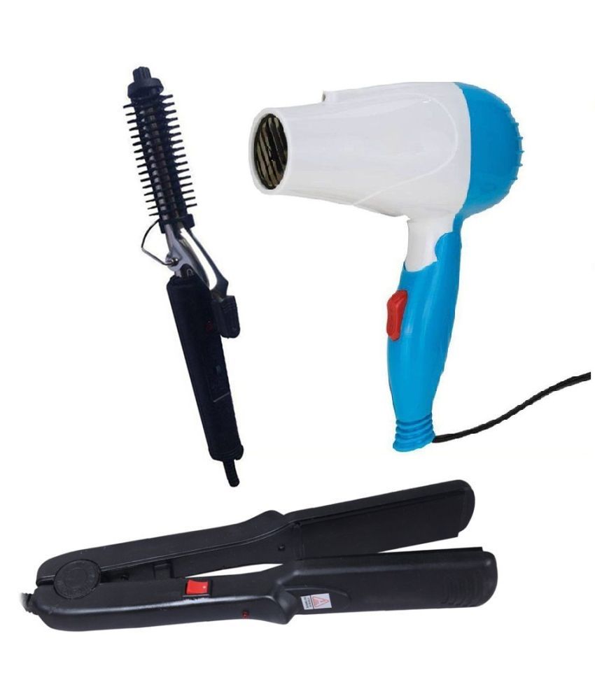 Bentag Combo of hair curler 471B, straightener 522 and Hair Dryer