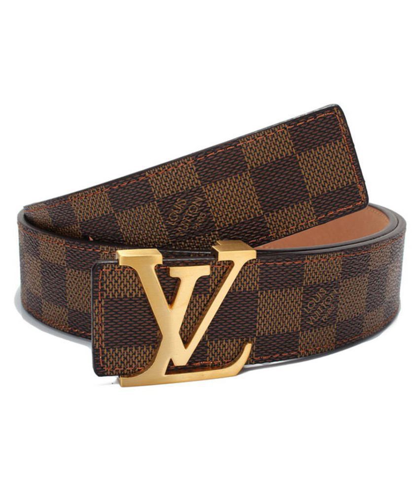 Louis Vuitton LV Brown Leather Casual Belt - Pack of 1 - Buy Louis