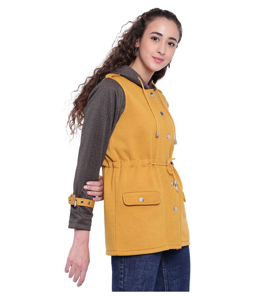 yellow parka jacket womens