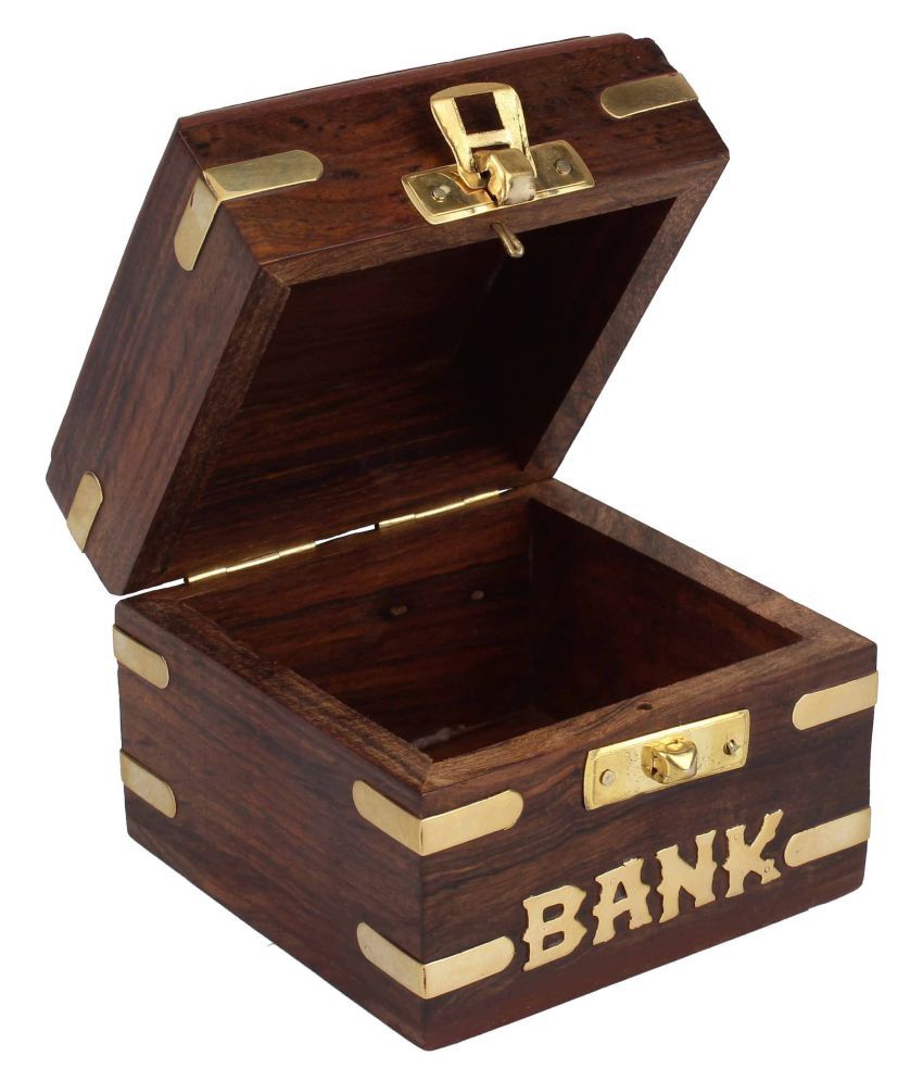 Woodykart Small Coin/Money/Piggy Bank Saving Box - (Gift ...