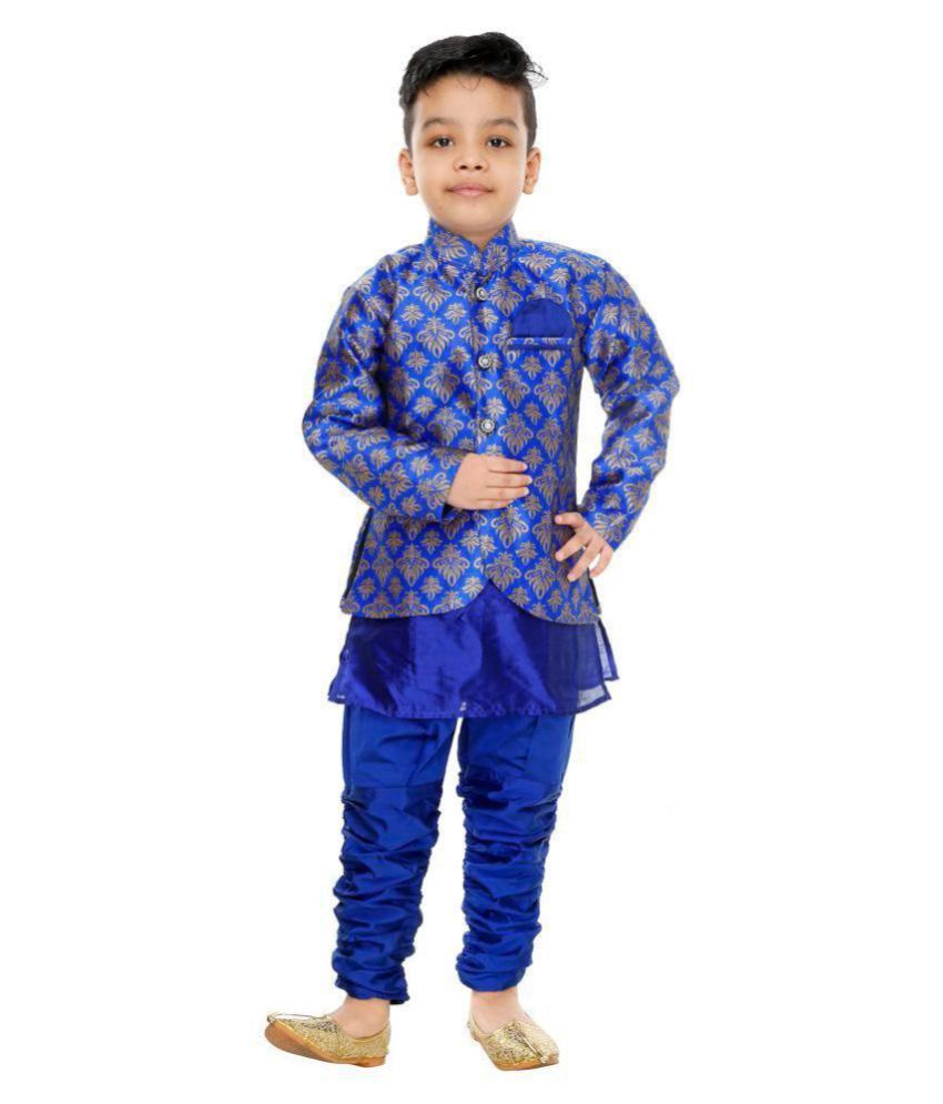     			Indokids Boys festive & Party Kurta, Waistcoat and Pyjama Set