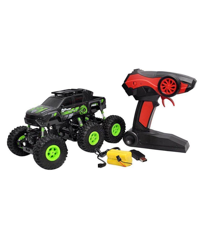 KidzFan™ 6 Wheel Crawler Xtreme Remote Car 118 Scale 2.4G 4X4 Rechargeable Strength