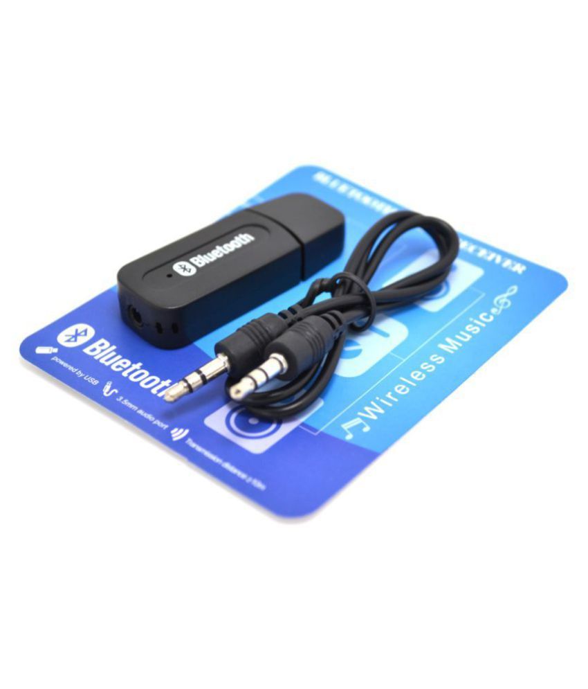 MARGAJ USB Wireless Bluetooth Audio Receiver Dongle Receiver amp; Transmitter Black