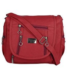Sling Bags Upto 85 Off Online At Best Prices In India Quick View Sbs Bags Maroon P U Sling Bag