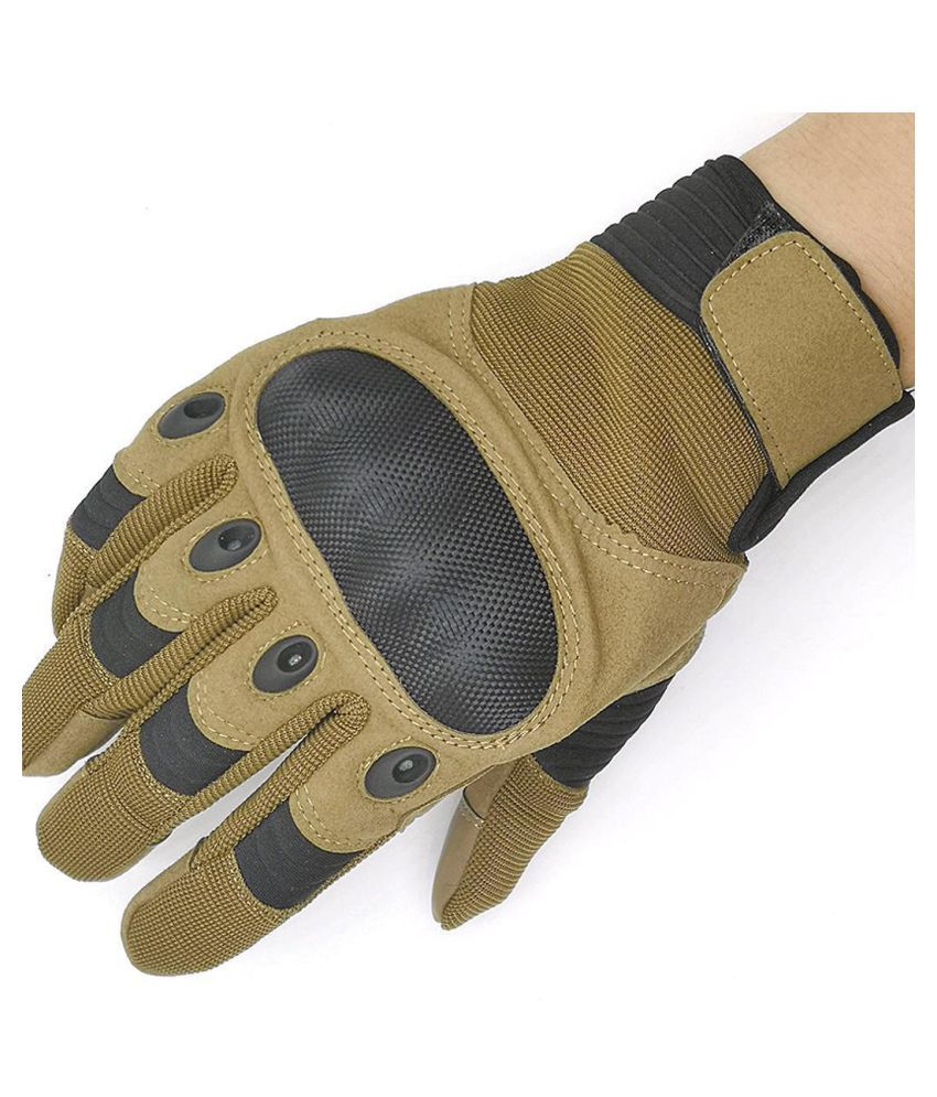 Men Durable Solid Touch Screen Finger Gloves Tactical