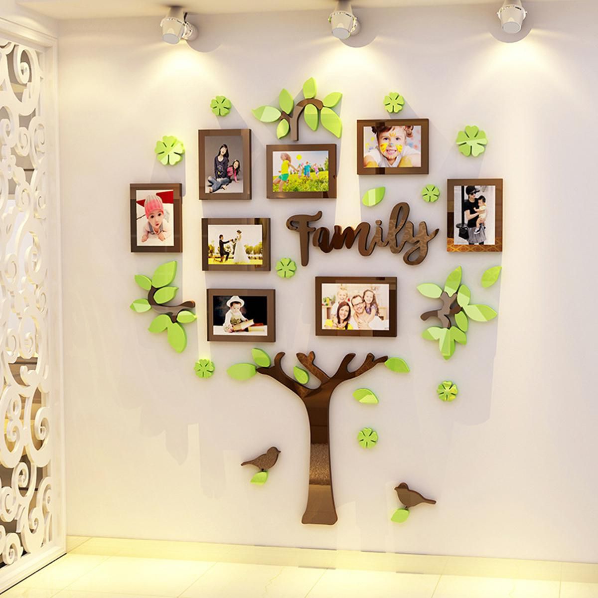 Download 3d Family Tree Pictures Photo Frame Wall Sticker Home Bedroom Decor Wedding New Buy 3d Family Tree Pictures Photo Frame Wall Sticker Home Bedroom Decor Wedding New Online At Low Price In
