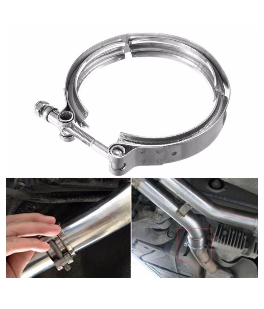 Buy 4 inch Exhaust Turbo Downpipe v-Band Clamp Universal Stainless