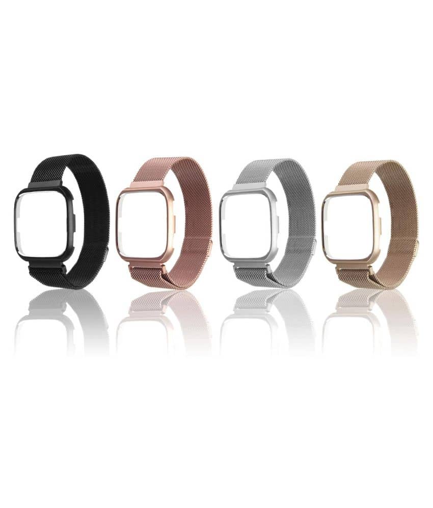 Fitbit Milanese Magnetic Wristband For Sense 2 / Versa 3 / Versa 4 – Stainless Steel Mesh Sport Strap