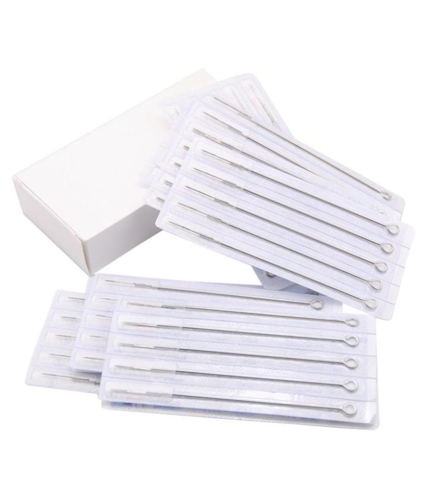 100PC Tattoo Needles Disposable Sterile Mixed Sizes 3RL 5RL 7RL 9RL 3RS 5RS  7RS 9RS 7M1 9M1: Buy Online at Best Price in India - Snapdeal