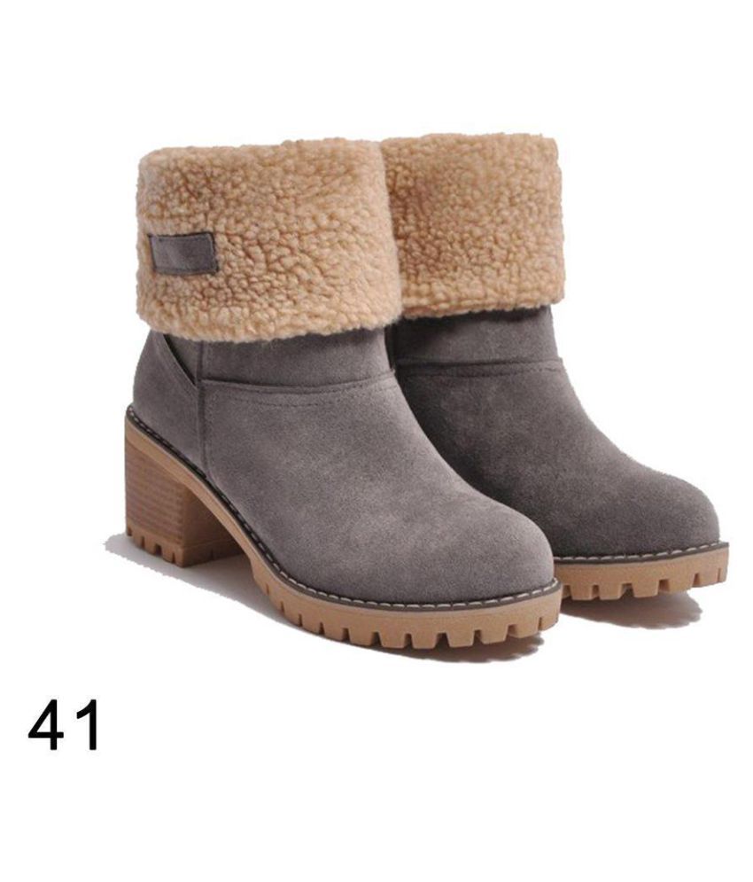 gray boots size 11