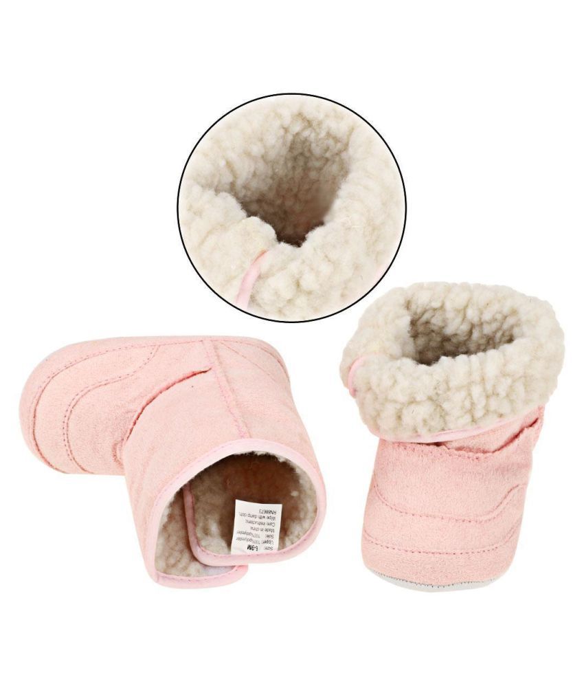Fashion Cute Newborn Unisex Baby Fleece Bootie Casual Solid AntiSkid
