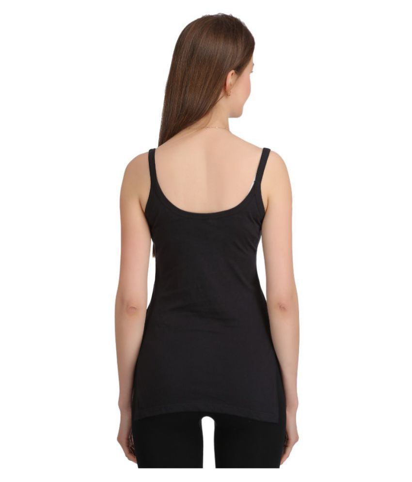 Buy Care in Cotton Lycra Camisoles - Black Online at Best Prices in ...