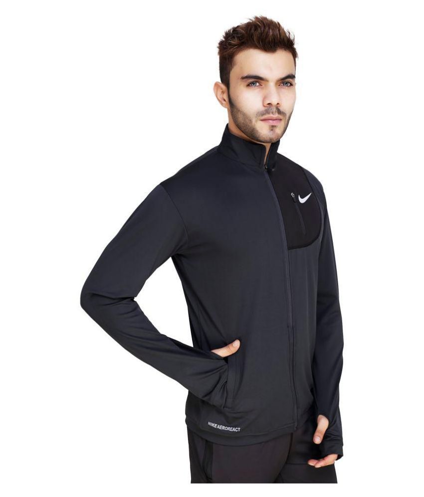 Nike Grey Polyester Terry Jacket - Buy Nike Grey Polyester Terry Jacket Online at Low Price in 