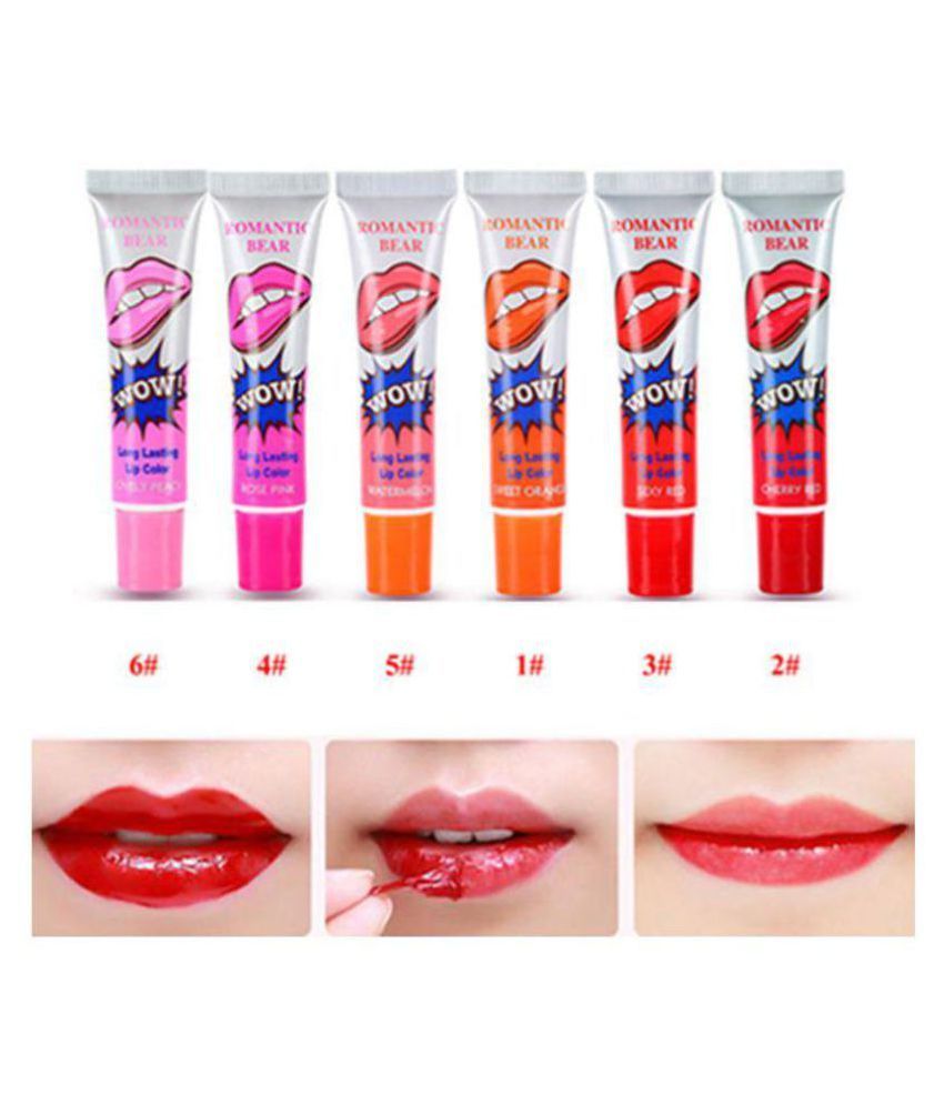 Romantic Bear Wow Peel Off Long Lasting Waterproof Lip Gloss Cherry Red Buy Romantic Bear Wow 9469