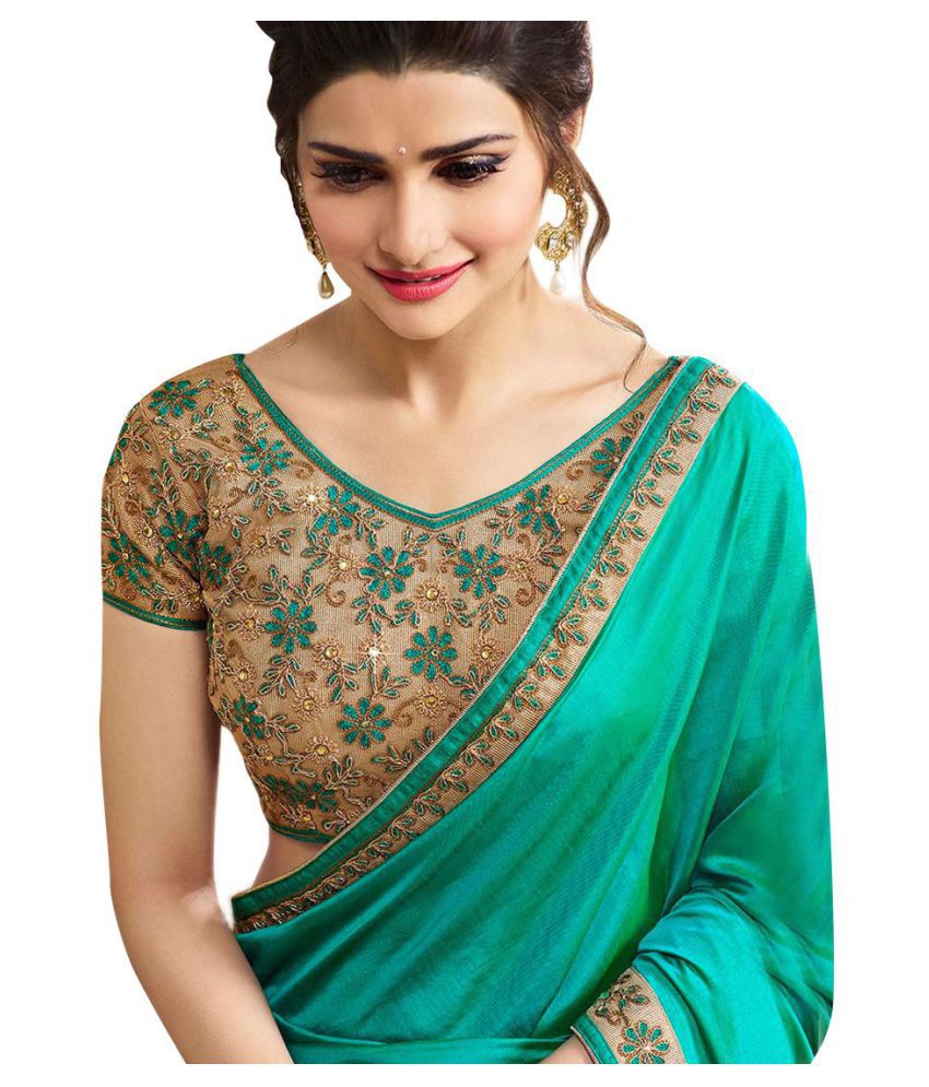LAXMIPATI FASHION Green and Beige Paper Silk Saree - Buy LAXMIPATI ...