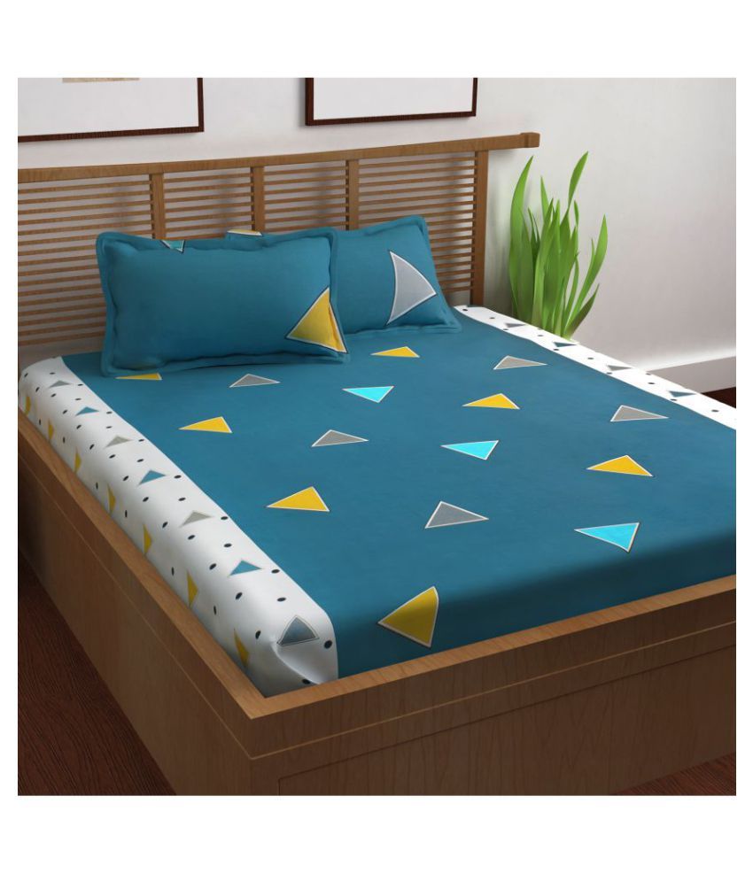 StoryHome Cotton Double Bedsheet with 2 Pillow Covers Buy StoryHome
