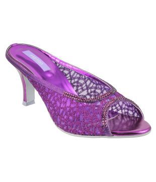 purple stiletto heels