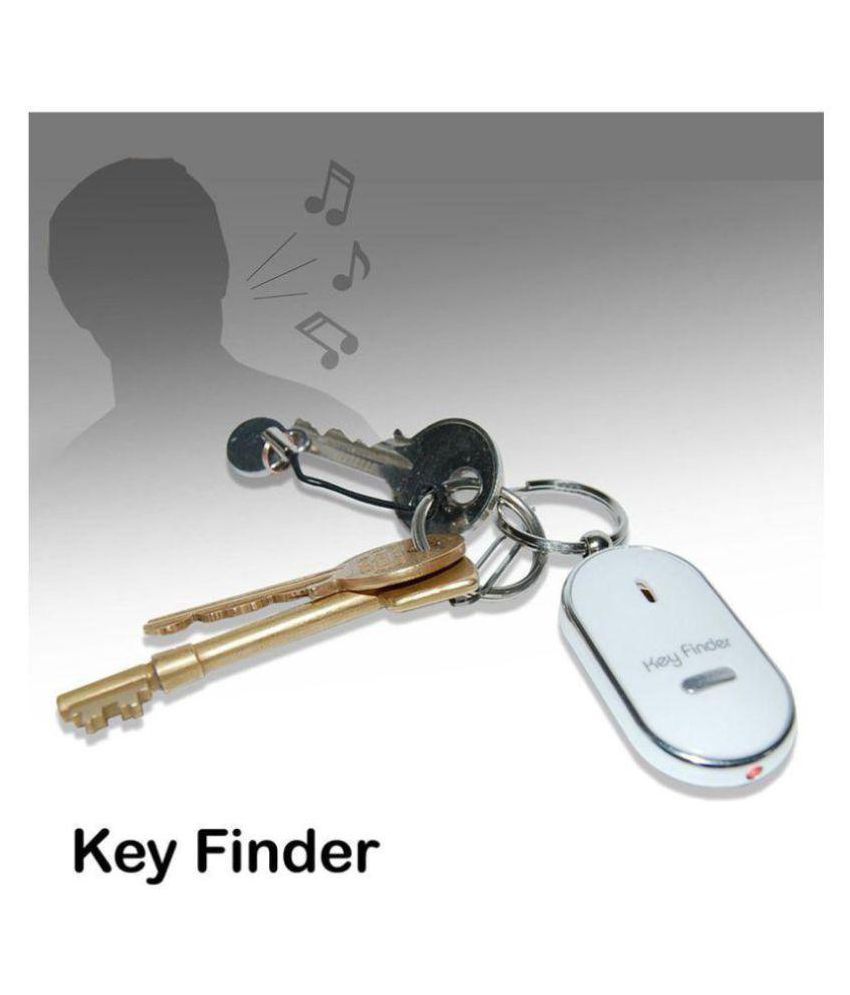 White Whistle Seeker Key Finder Electronic Alarm Antilost Keychain