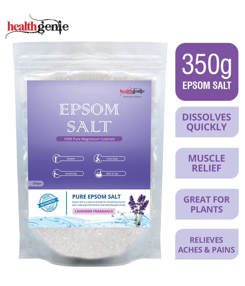 Healthgenie Epsom Salt Crystal Lavender Fragrance 350 gm Buy
