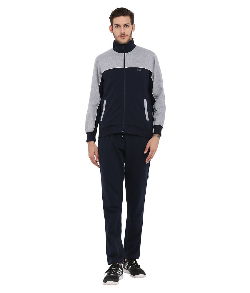 navy fleece tracksuit