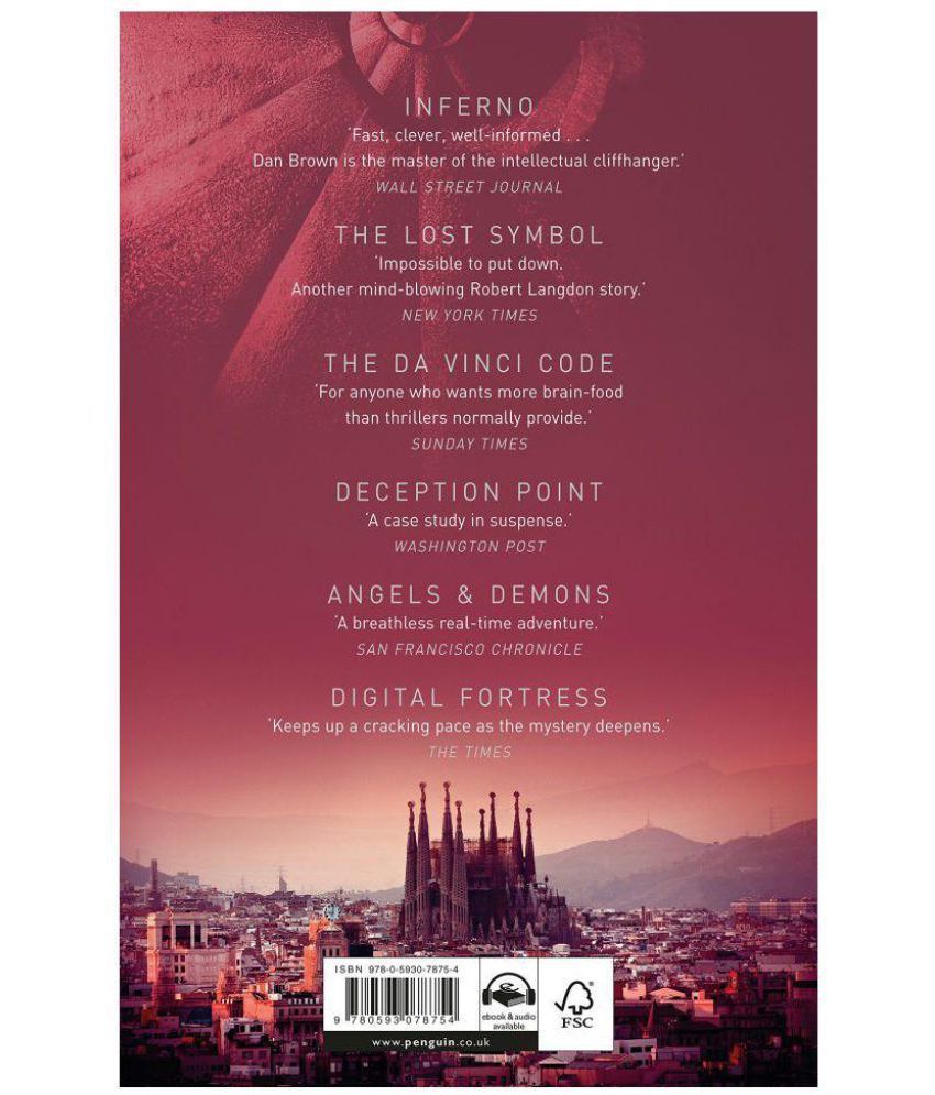 Origin Number 5 of the Robert Langdon Series.Dan Brown.2017 Buy