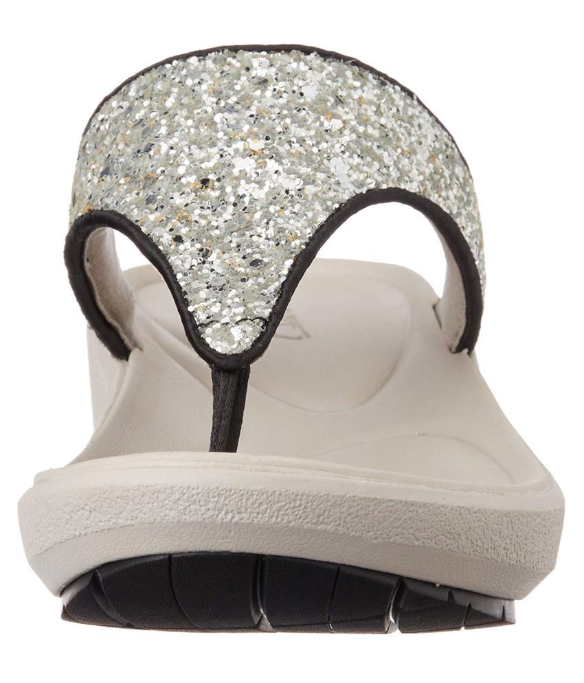 clarks silver ballet flats