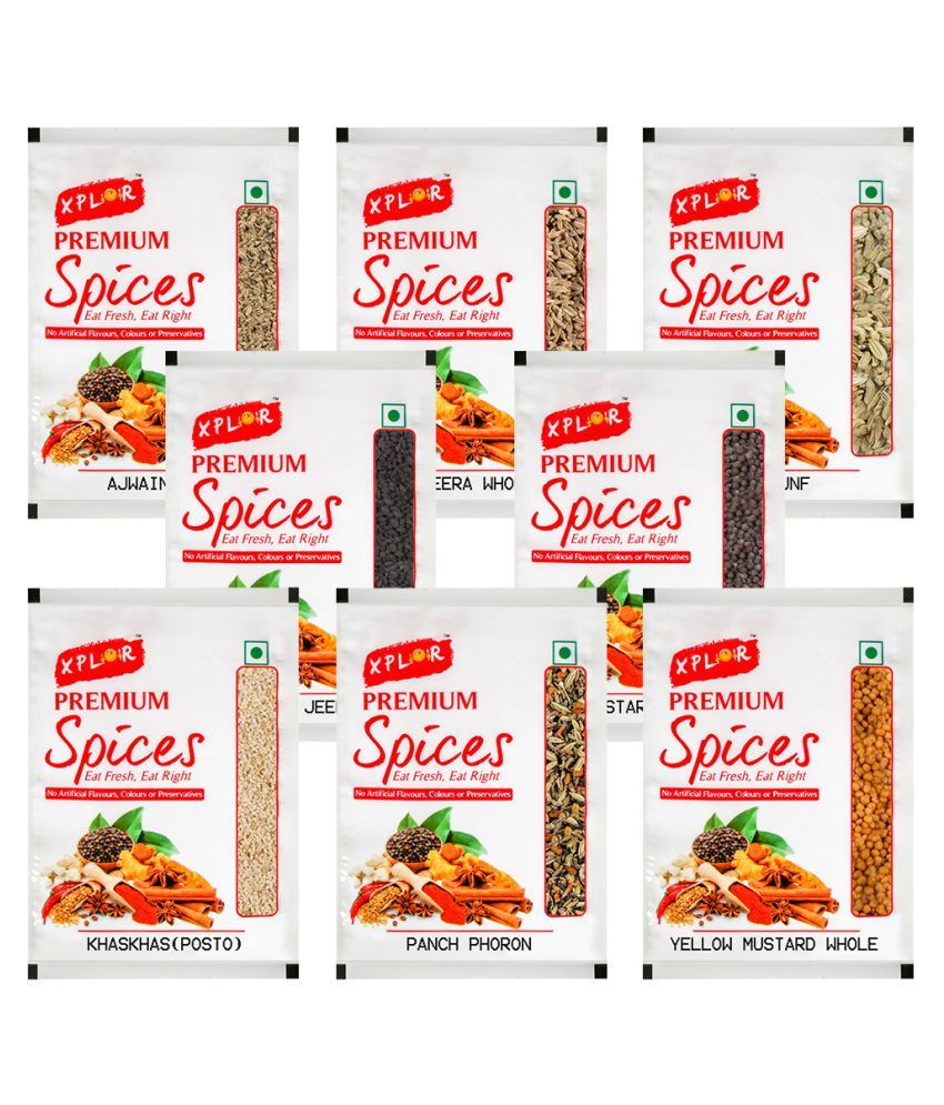 Xplor Ajwain, Jeera, Saunf, Kala Jeera, Mustard, Yellow Mustard, Khas