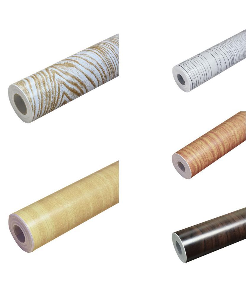 Wood Pattern Backsplash Selfadhesive Removable Floor Wall Stickers