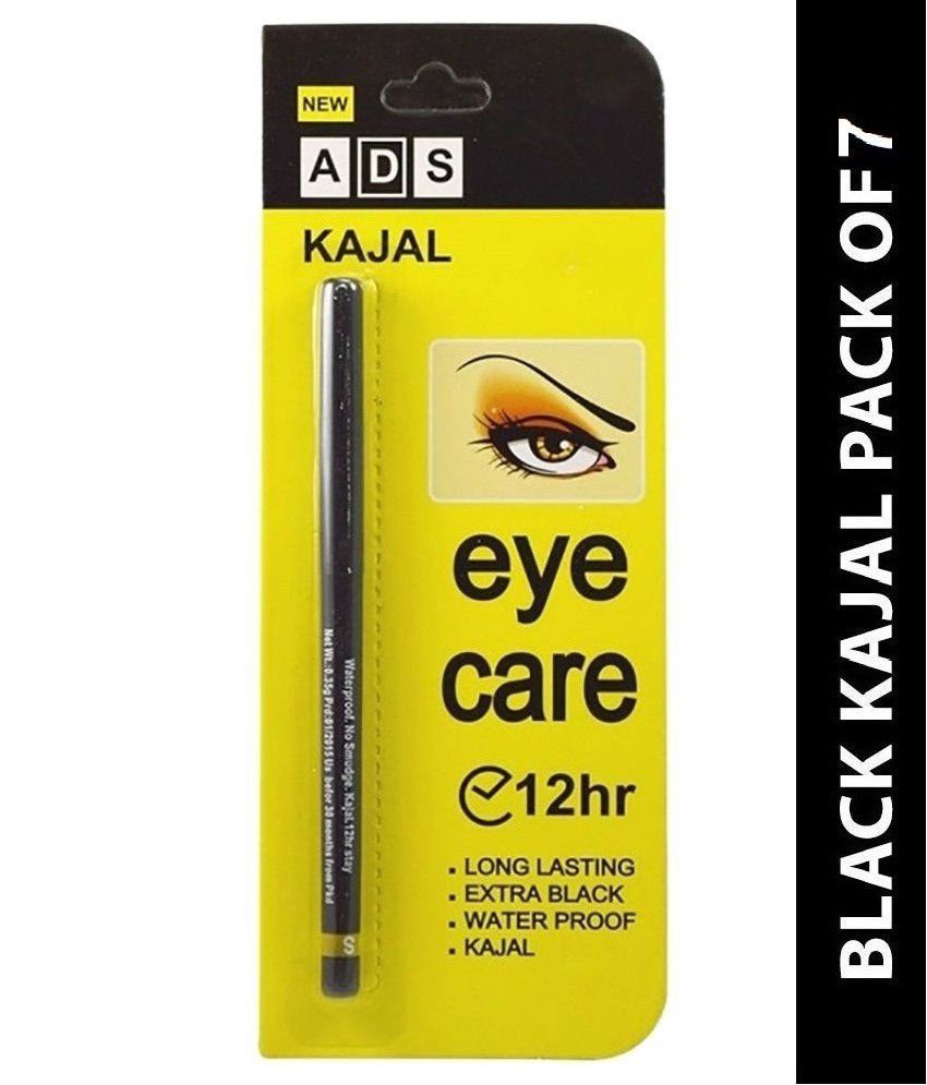     			ADS Eye Care Kajal Pencil 12Hrs Black Pack of 7