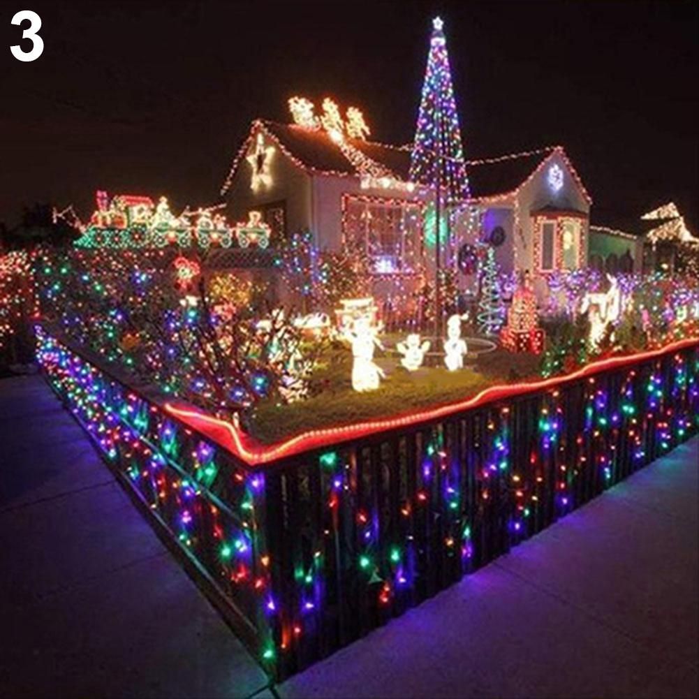 50 LEDs Solar Power String Fairy Lights Flash Garden Christmas Party