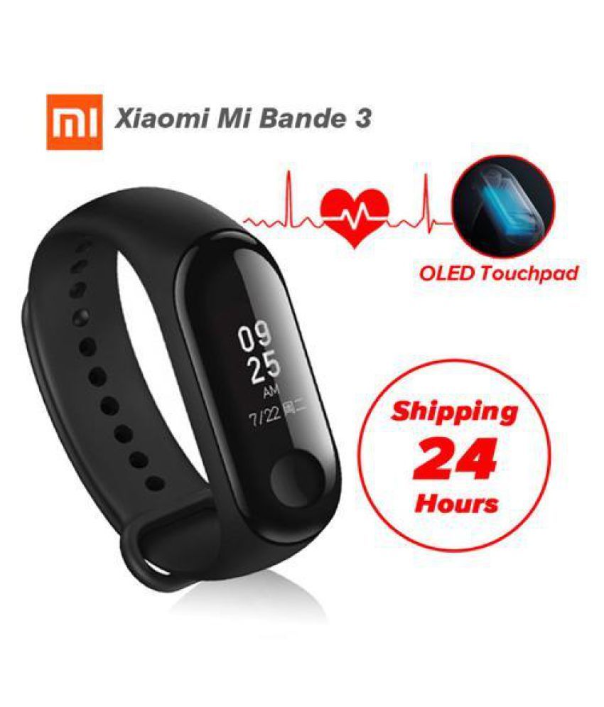 Xiaomi Mi Band 3 Black: Buy Online at 