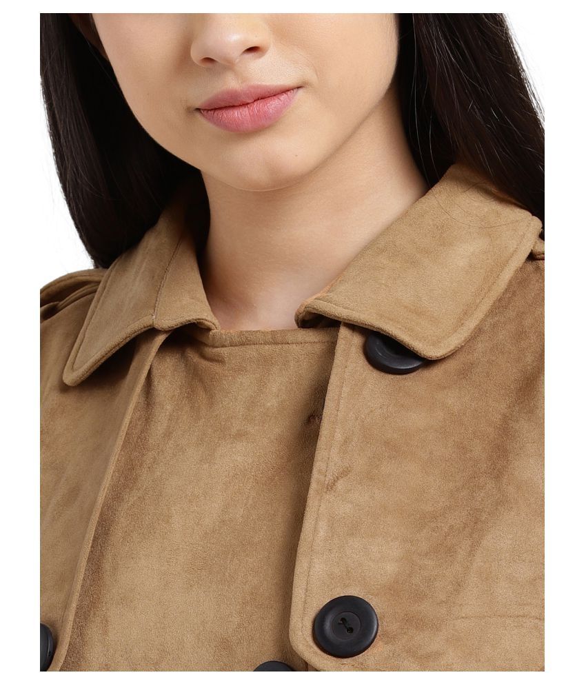 Buy Zink London Polyester Khaki Trench Coats Online at Best Prices in India - Snapdeal