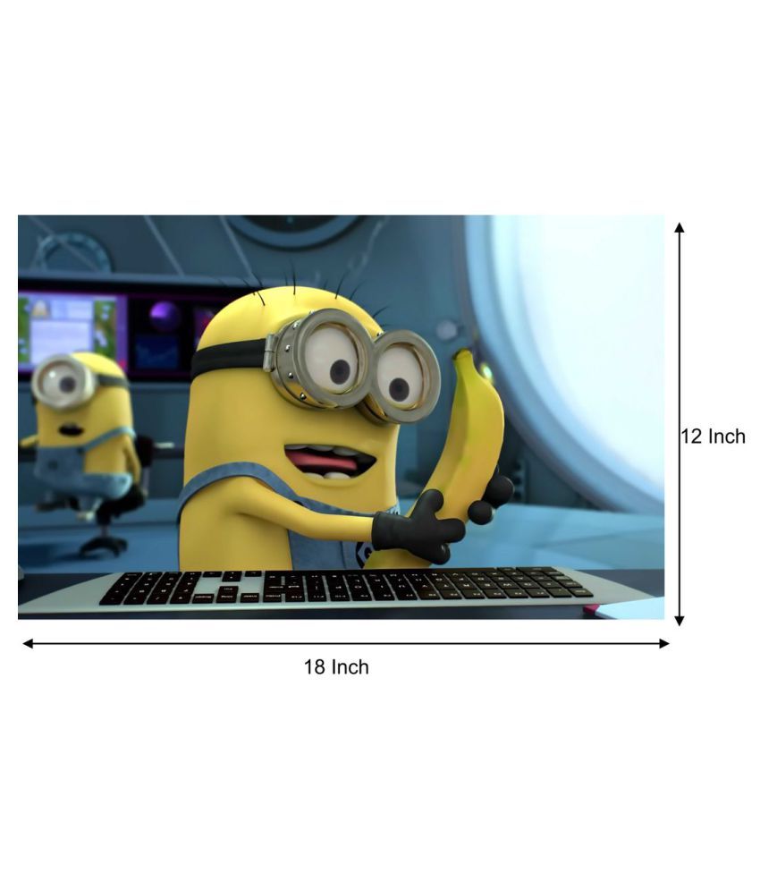 HK PRINTS Funny Wall Sticker for Room Cartoon Characters Sticker ( 45 x 30 cms ) Buy HK PRINTS