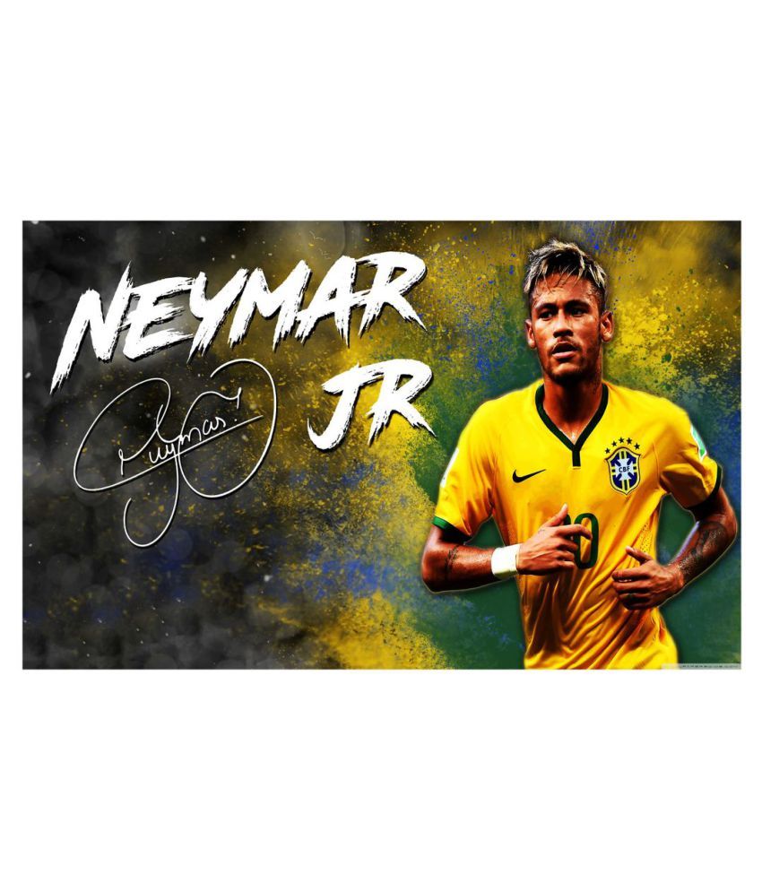 HK PRINTS Neymar Football Wall sticker Sports Sticker ( 45 x 30 cms ) Buy HK PRINTS Neymar
