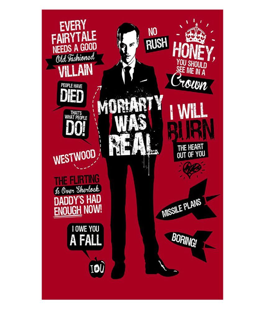 HK PRINTS Sherlock Holmes Wall Sticker Popular People Sticker ( 45 x 30 cms ) Buy HK PRINTS