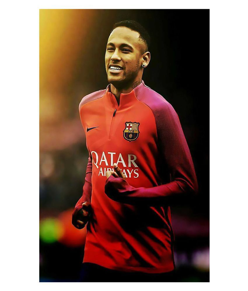 HK PRINTS Neymar Football Popular People Sticker ( 45 x 30 cms ) - Buy ...