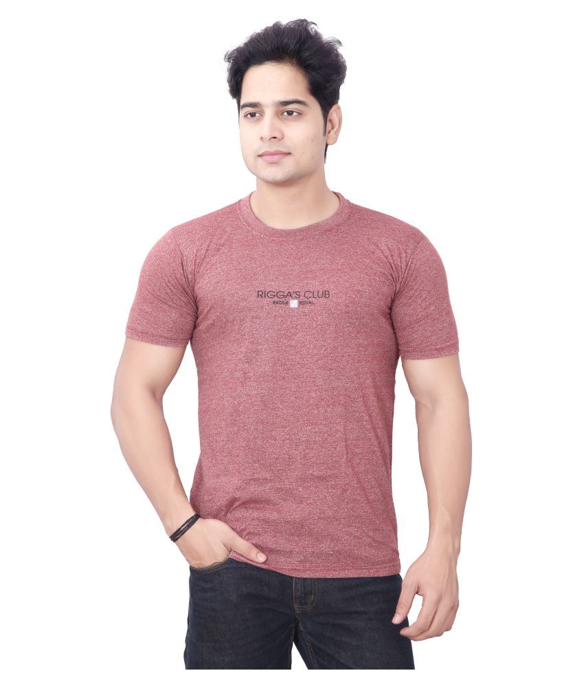     			Awack Red Half Sleeve T-Shirt