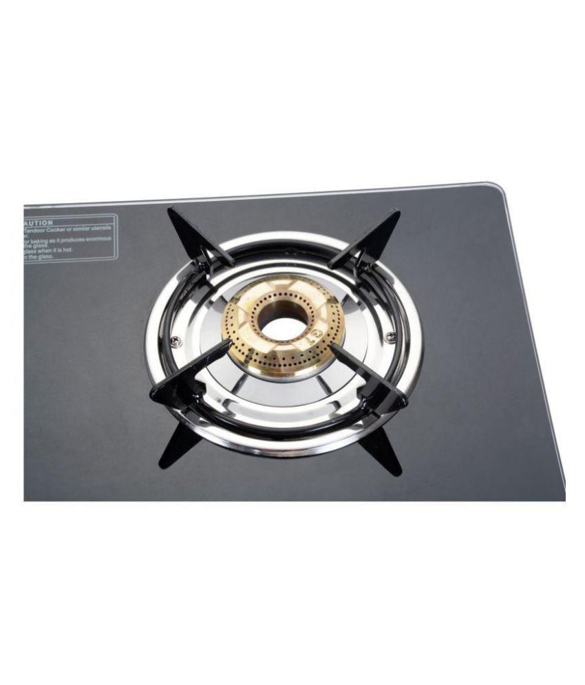 Surya Flame Glaze Black 3 Burner 3 Burner Manual Gas Stove Price in