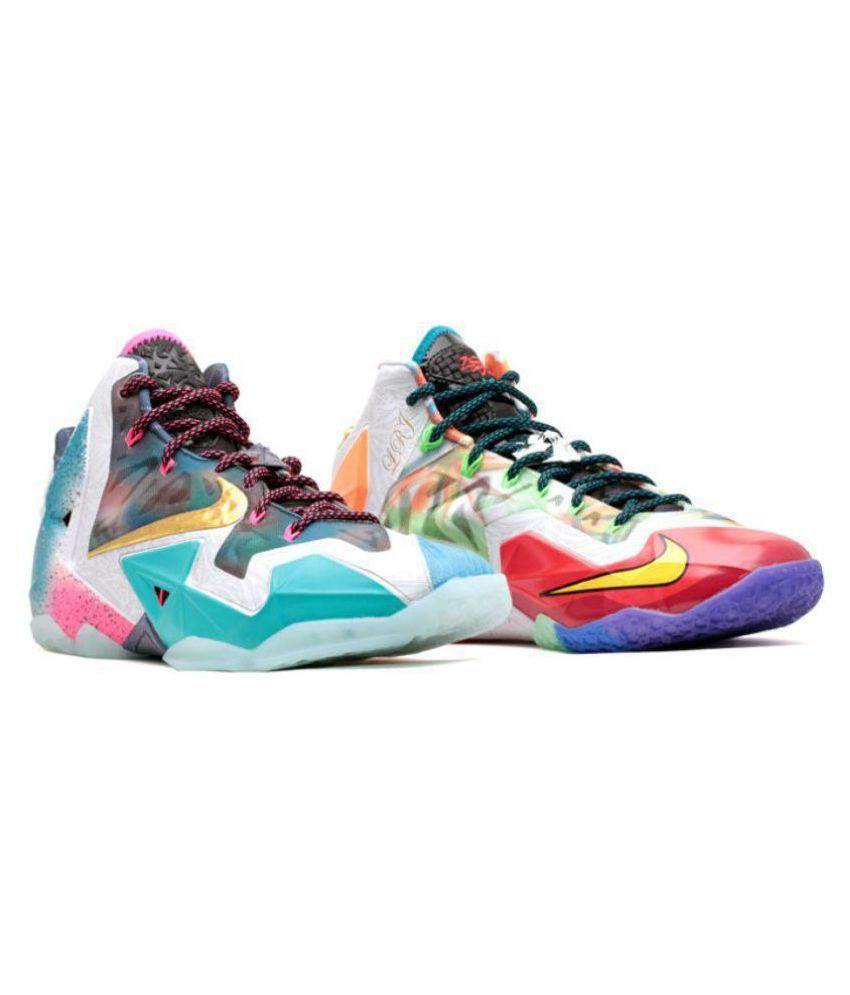 multicolor nike basketball shoes