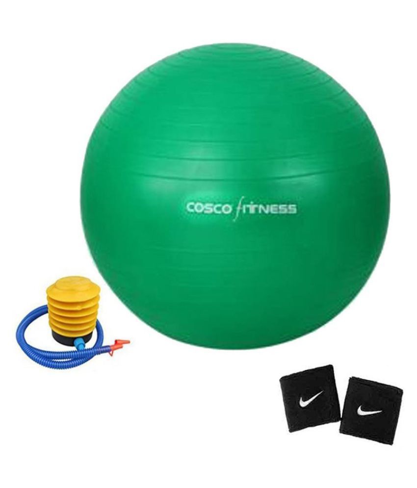 Cosco Gym Ball 75 Cm. + 1 Foot Pump With 2 Wrist Band Buy Online at