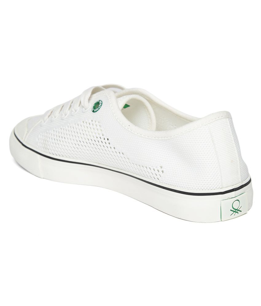 united benetton white shoes