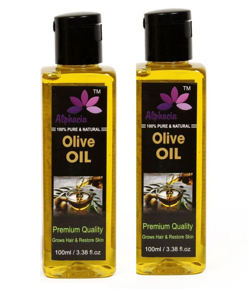     			Alphacia 100% Natural & Extra Light Olive Oil Hair Oil & Skin Oil 200 ml Pack of 2