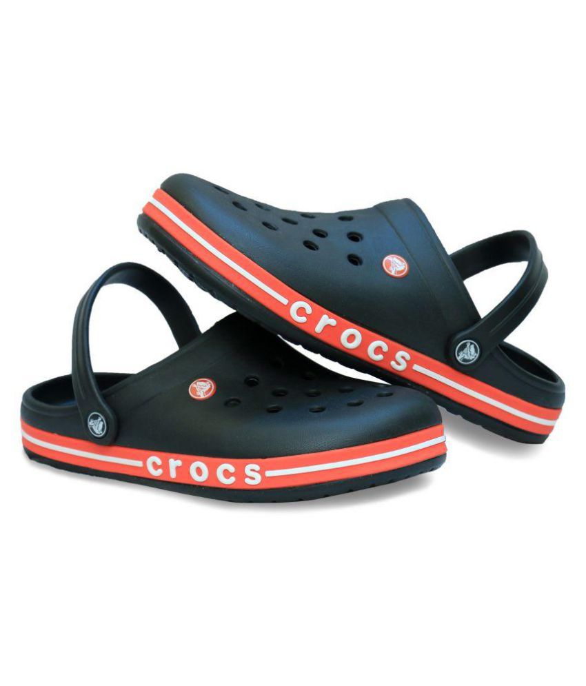 red black crocs
