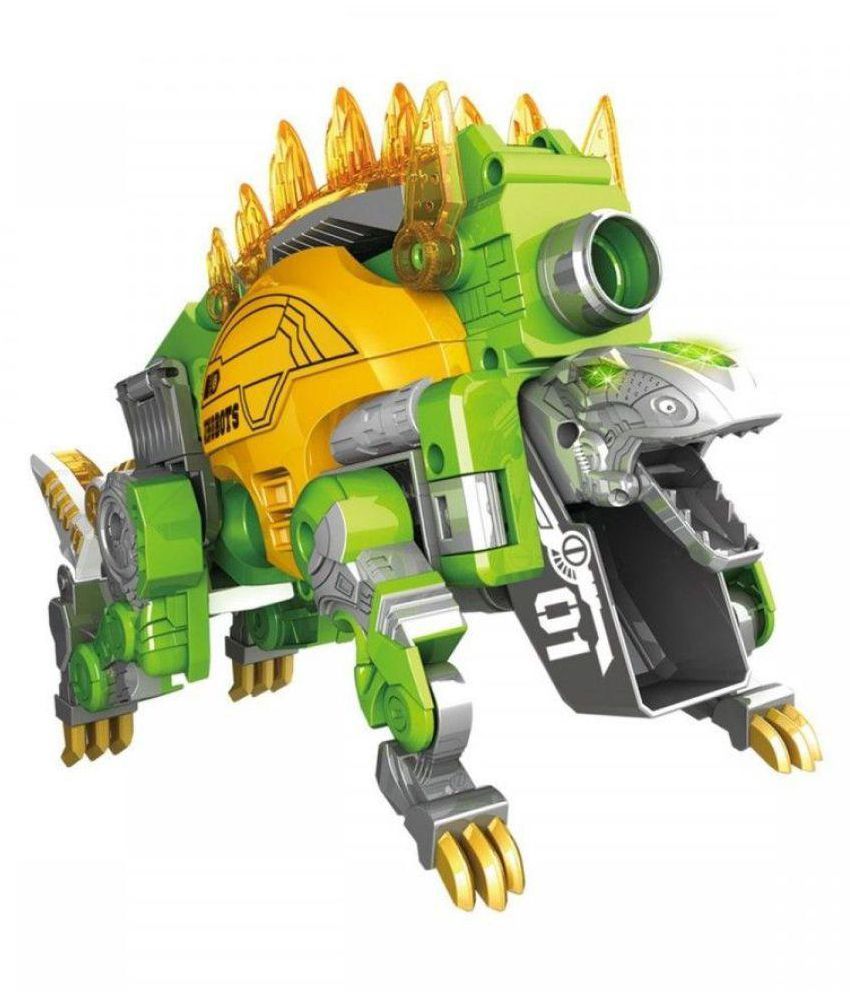 DINOBOTS STEGOSAURUS ROBOT BLASTER GUN DINOSAUR DINO SOFT BULLET ...