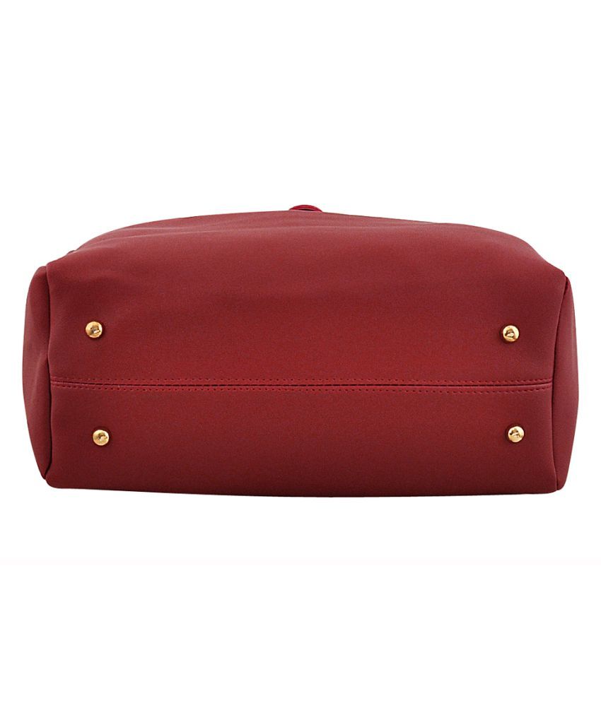 charles and keith maroon bag